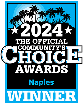 Badge depicting winner of Official Community's Choice Awards - Naples for 2024
