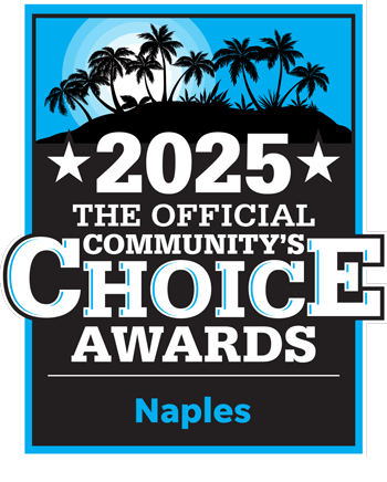 Badge depicting winner of Official Community's Choice Awards - Naples for 2025